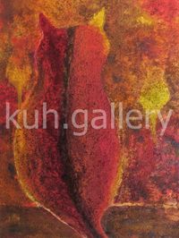 Innehalten - die rote Katze - © kuh.gallery 2025